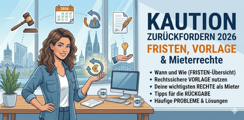 Kaution zurückfordern 2026 — Fristen, Vorlage & Mieterrechte